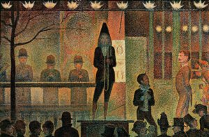El desfile del circo de Georges Seurat